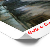 Calle de Carmen Curuxeiras (Ferrol. A Coruña) Poster (Hoek)