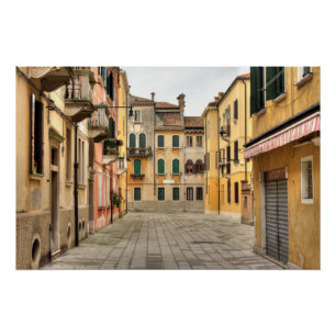 Calle Del Montello, Venetië Italië Poster