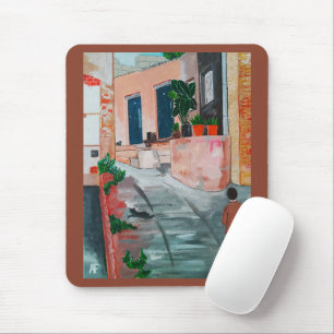 Calle Del San Miguel Schilderij van Alfred Fox Muismat