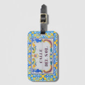 Calle Del Sol Street of the Sun Mediterranean Bagagelabel (Voorkant (verticaal))