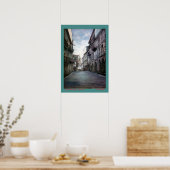 Calle del Villar (Santiago de Compostela) Poster (Keuken)