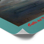 Calle del Villar (Santiago de Compostela) Poster (Hoek)