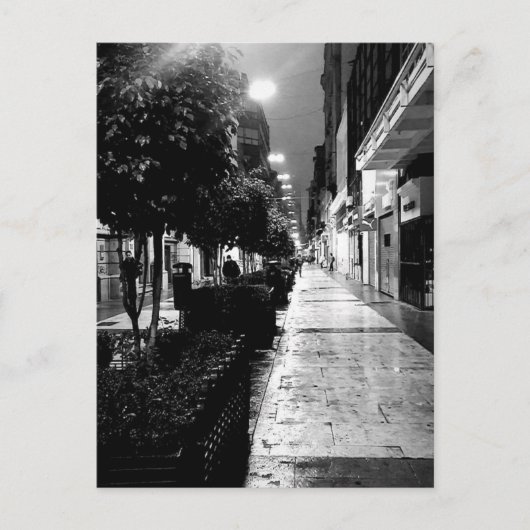 Calle Florida Buenos Aires zwart-wit Briefkaart (Voorkant)