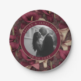  Calle Lelies Borden voor huwelijksverjaardag Papieren Bordje