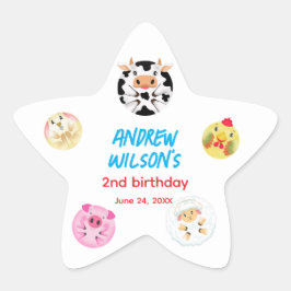 Called Farm Party Animals Ready to Play Balls Ster Sticker