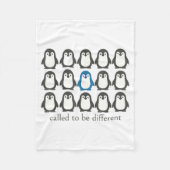 Called To Be Different Christian Penguin Faith Ins Fleece Deken (Voorkant)