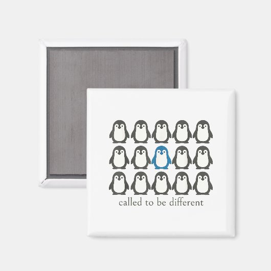 Called To Be Different Christian Penguin Faith Ins Magneet (Voorkant / Achterkant)