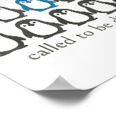 Called To Be Different Christian Penguin Faith Ins Poster (Hoek)