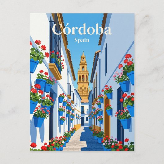 Calleja de las Flores Spanje Briefkaart (Voorkant)