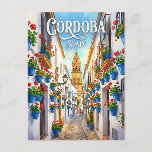 Calleja de las Flores Spanje Briefkaart (Voorkant)