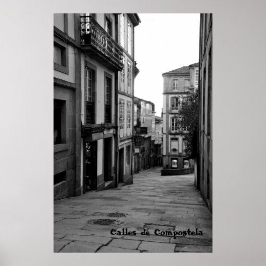 Calles de Compostela Poster (Voorkant)