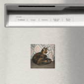 Callie Cat op Sofa Magneet (Insitu (Vaatwasser))
