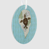 Callie de Zee Turtle Acryl Ornament (voorkant)