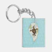 Callie de Zee Turtle Acryl Sleutelhanger (Voorkant Links)
