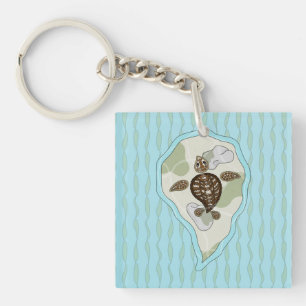 Callie de Zee Turtle Acryl Sleutelhanger