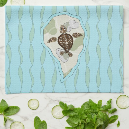 Callie de Zee Turtle Keukenhanddoek (Gevouwen)