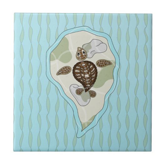 Callie de Zee Turtle Tegel Tegeltje (Voorkant)