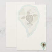 Callie de Zeeschildpad Knutselspullen Briefpapier (Voorkant / Achterkant)