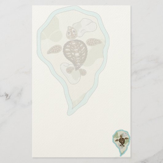Callie de Zeeschildpad Knutselspullen Briefpapier (Voorkant)