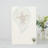 Callie de Zeeschildpad Knutselspullen Briefpapier (Staand voorkant)