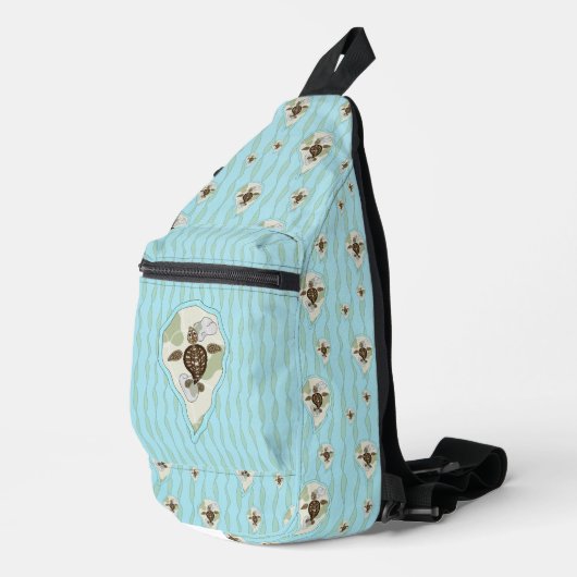 Callie de zeeschildpad sling bag (Rechterhoek)