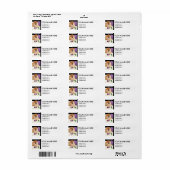 CALLIE heARTdog aangepaste adresetiketten Etiket (Full Sheet)