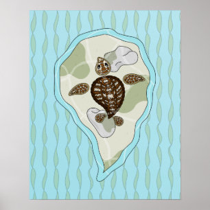 Callie het Zee Turtle Poster