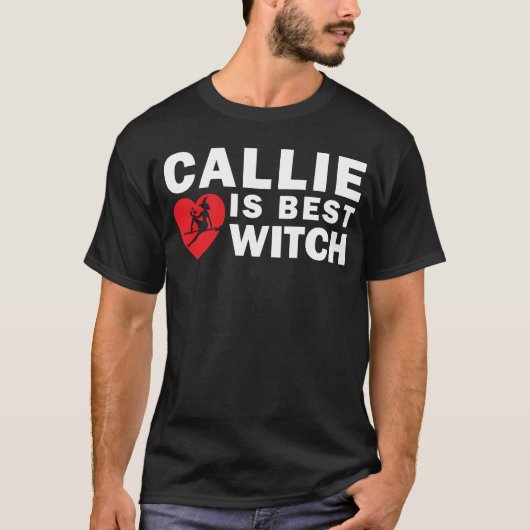 Callie is de beste heks-donker T-shirt (Voorkant)