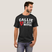 Callie is de beste heks-donker T-shirt (Voorkant volledig)