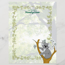 Callie Koala Ivy ongelinieerd papier vel