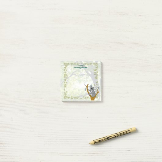 Callie Koala Ivy Post-it® Notes (Op bureau)
