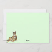 Callie Muffin de Dwaze Zwerfkat Plat Kaart (Achterkant)