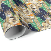 Callie Muffin - Kat - Kerstkerstpapier - Rollen Cadeaupapier (Rol Hoek)