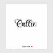 Callie Name - Handgeschreven kalligrafie Sticker (Vel)