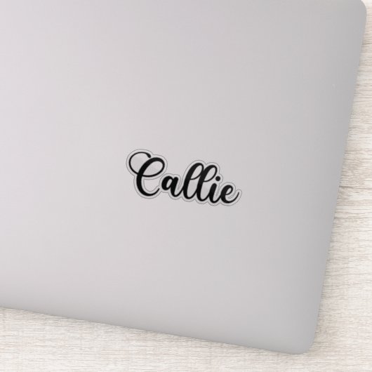 Callie Name - Handgeschreven kalligrafie Sticker (Detail)
