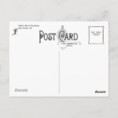 Callie's Bed & Breakfast, Fort Worth, Texas Briefkaart (Achterkant)