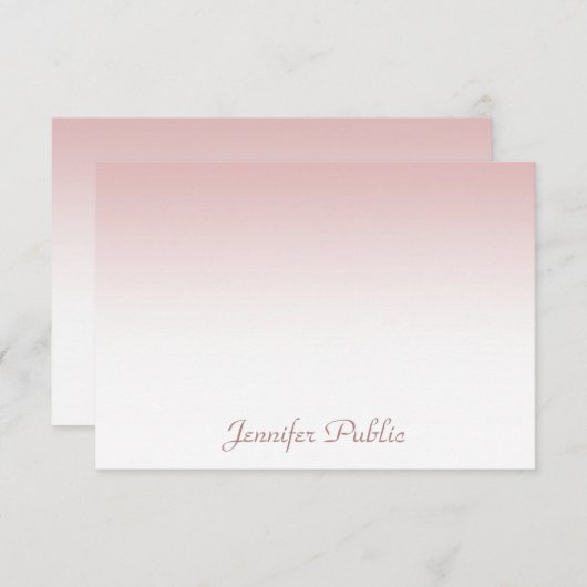 Calligraded Script Beauful Roos Gold Sjabloon (Voorkant / Achterkant)