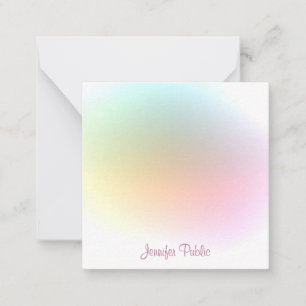 Calligraded Script Trendy Colorful Sjabloon