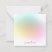 Calligraded Script Trendy Colorful Sjabloon (Achterkant)