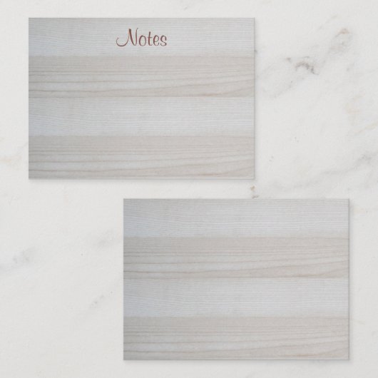 Calligrafed Script Elegant Sjabloon Wood Look (Voorkant / Achterkant)