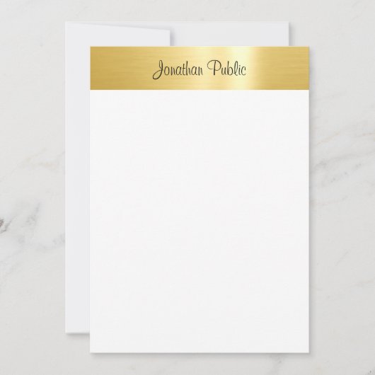 Calligrafed Script Gold Look Elegant Sjabloon (Voorkant)