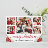 Calligrafie 5 Kerstfeestdagen Feestdagenkaart (Staand voorkant)