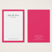 Calligrafie Aangepaste rand Kleur oorgevend beelds Visitekaartje (Voorkant /achterkant)