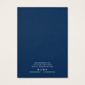 Calligrafie Aangepaste rand kleurenweergave Kettin Visitekaartje (Achterkant)