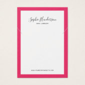 Calligrafie Aangepaste rand kleurenweergave Kettin Visitekaartje (Voorkant)