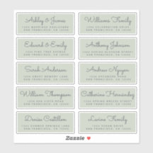 Calligrafie Adresetiketten van de Groene Weddensch