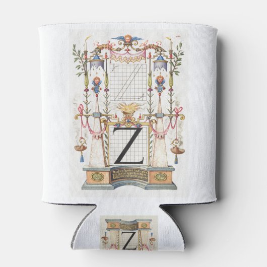 CALLIGRAFIE ANTIEK ALPHABET Z BLIKJESKOELER (Achterkant)