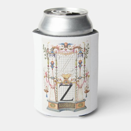 CALLIGRAFIE ANTIEK ALPHABET Z BLIKJESKOELER (Blikje Achterkant)