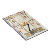 CALLIGRAFIE ANTIEK ALPHABET Z NOTITIEBOEK (Rechterzijde)