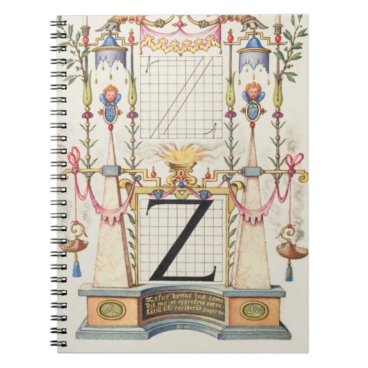 CALLIGRAFIE ANTIEK ALPHABET Z NOTITIEBOEK (Voorkant)